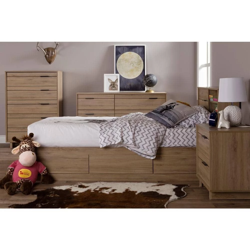 Fynn Rustic Oak Twin-Size by South Shore 1 Fynn Rustic Oak Twin-Size by South Shore