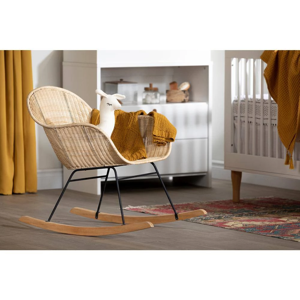 Balka Beige Rattan Chair by South Shore 9 Balka Beige Rattan Chair by South Shore - Image 9