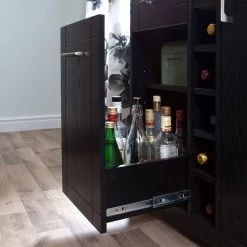 Vietti 6-Bottle Black Oak Bar Cabinet by South Shore -South Shore Shop black oak south shore bar cabinets 9043770 c3 1000