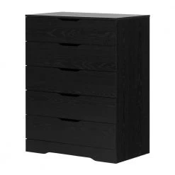 Holland 5-Drawer Black Oak Chest by South Shore