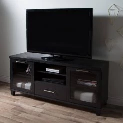 Adrian Black Oak Storage Entertainment Center by South Shore -South Shore Shop black oak south shore tv stands 9073662 31 1000