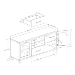 Adrian Black Oak Storage Entertainment Center by South Shore -South Shore Shop black oak south shore tv stands 9073662 fa 1000