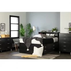 Cosmos Full Storage Bed by South Shore -South Shore Shop black onyx south shore platform beds 3127209 c3 1000