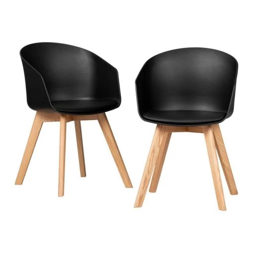 Flam Black Chair (Set of 2) by South Shore -South Shore Shop black south shore dining chairs 100420 64 1000