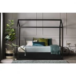 Sweedi Black Twin Bed by South Shore -South Shore Shop black south shore kids beds 12513 31 1000