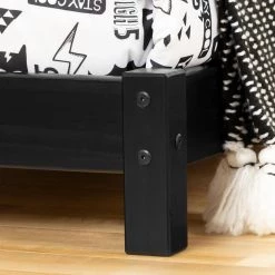 Sweedi Matte Black Twin Bed by South Shore -South Shore Shop black south shore kids beds 12551 1f 1000