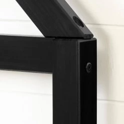 Sweedi Matte Black Twin Bed by South Shore -South Shore Shop black south shore kids beds 12551 44 1000
