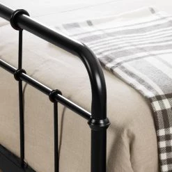 Versa Queen-Size Metal Platform Bed in Black by South Shore -South Shore Shop black south shore platform beds 11683 1f 1000