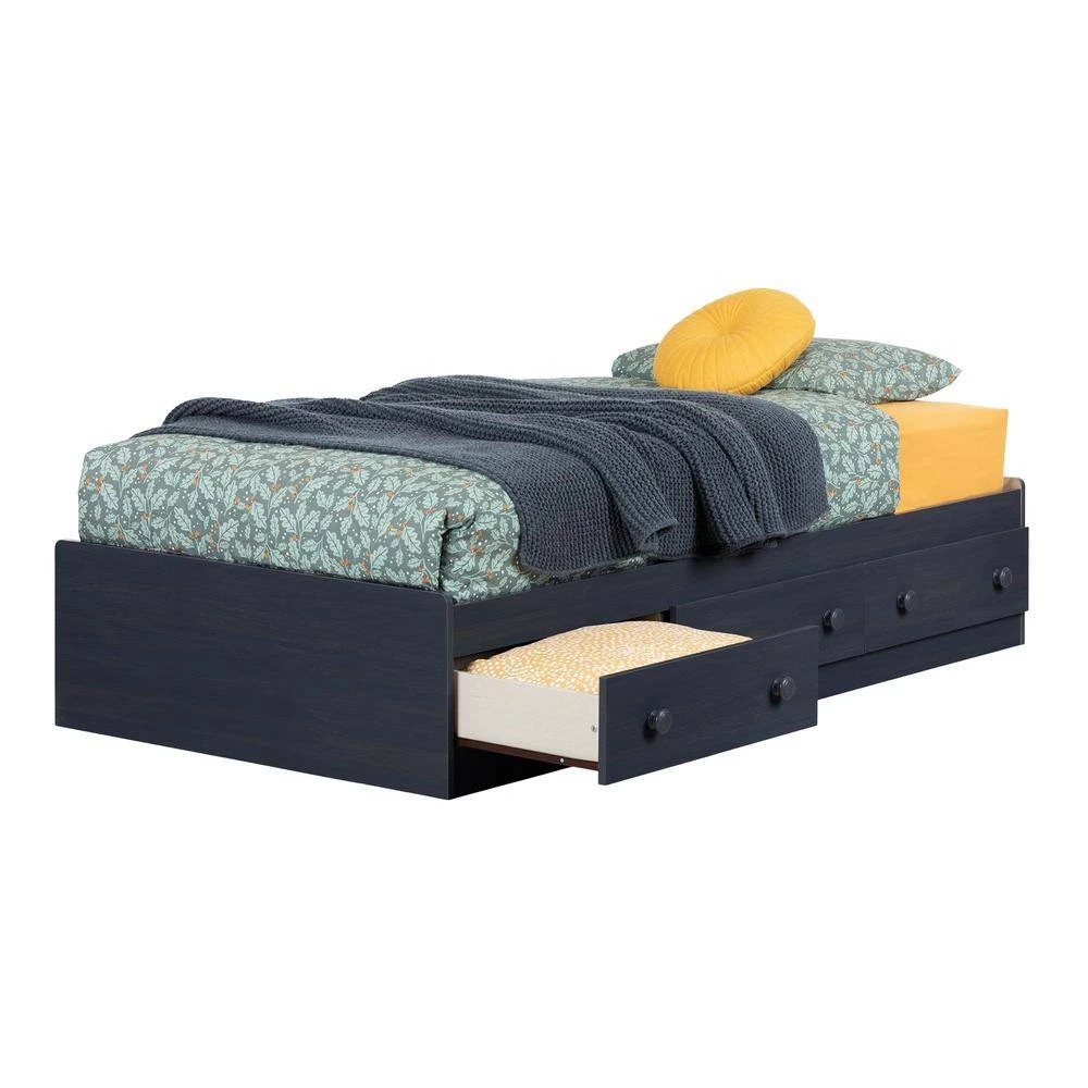 Summer Breeze 3-Drawer Blueberry Twin-Size Storage Bed by South Shore 3 Summer Breeze 3-Drawer Blueberry Twin-Size Storage Bed by South Shore - Image 3