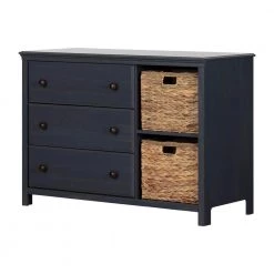 Cotton Candy 3-Drawer Blueberry Dresser by South Shore