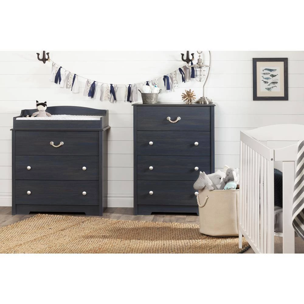 Navali 4-Drawer Blueberry Chest by South Shore 4 Navali 4-Drawer Blueberry Chest by South Shore - Image 4