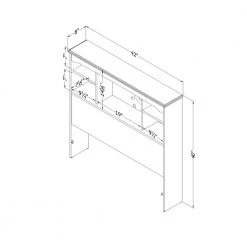 Aviron Blueberry Twin Kids Headboard by South Shore -South Shore Shop blueberry south shore kids headboards 10421 76 1000