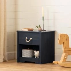 Navali 1-Drawer Blueberry Nightstand by South Shore -South Shore Shop blueberry south shore kids nightstands 12707 4f 1000