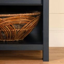 Asten 1 -Drawer Blueberry Nightstand 22.5 in. H x 21.75 in. W x 17.5 in. D by South Shore -South Shore Shop blueberry south shore kids nightstands 12725 44 1000