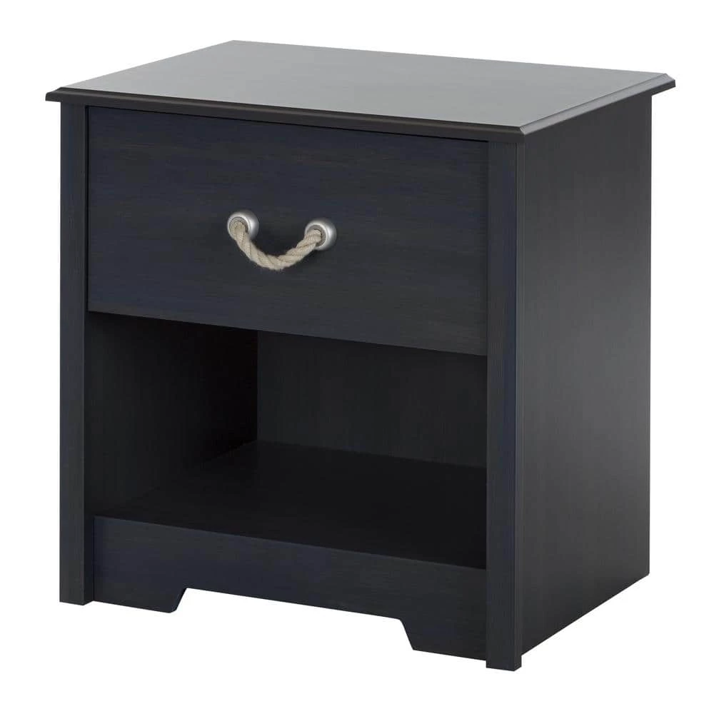 Aviron 1-Drawer Blueberry Nightstand by South Shore 4 Aviron 1-Drawer Blueberry Nightstand by South Shore - Image 4