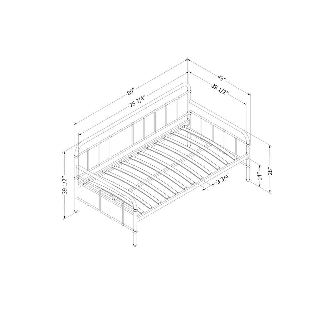 Prairie Bronze Twin Size DayBed by South Shore 5 Prairie Bronze Twin Size DayBed by South Shore - Image 5