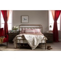 Prairie Bronze Queen Size Bed 64.75 in. Wwith Headboard by South Shore -South Shore Shop bronze south shore platform beds 13068 31 1000