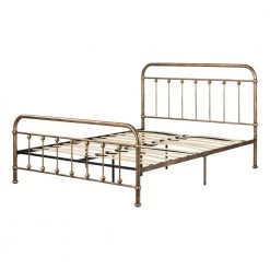 Prairie Bronze Queen Size Bed 64.75 in. Wwith Headboard by South Shore