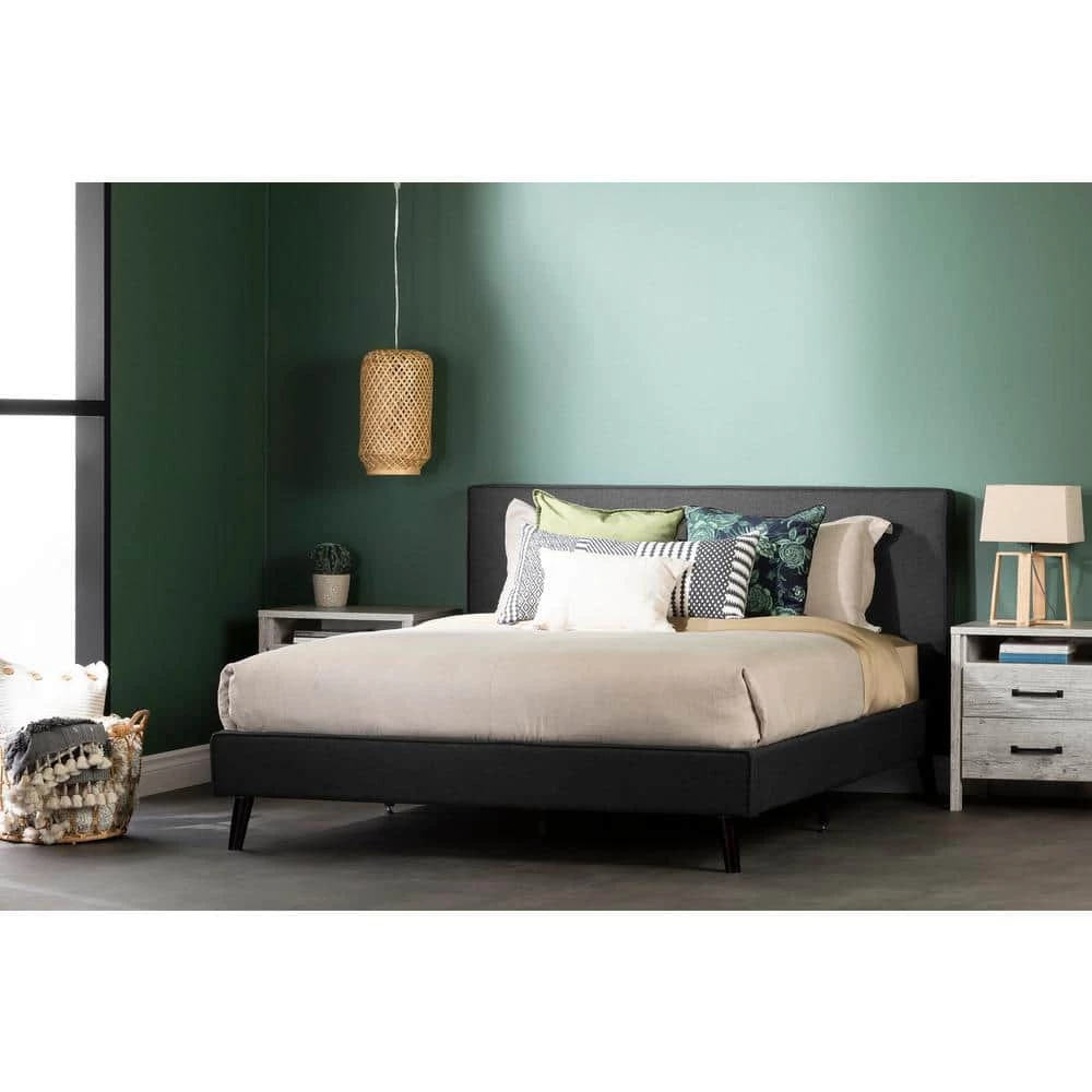 Gravity Charcoal Gray Queen Bed by South Shore 8 Gravity Charcoal Gray Queen Bed by South Shore - Image 8
