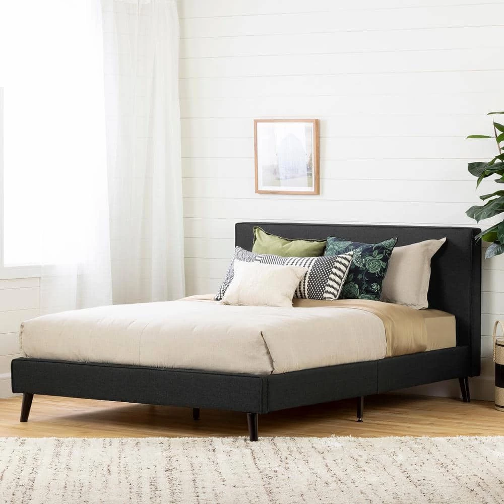 Gravity Charcoal Gray Queen Bed by South Shore 2 Gravity Charcoal Gray Queen Bed by South Shore - Image 2