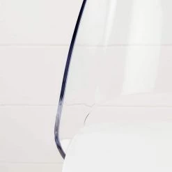 Annexe 19.3 in. Width Standard Clear and White Plastic Guest Office Chair by South Shore -South Shore Shop clear and white south shore guest office chairs 100275 44 1000