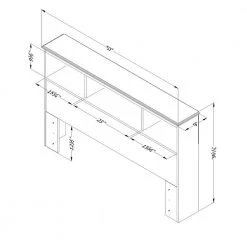 Little Treasures Country Pine Full Headboard by South Shore -South Shore Shop country pine south shore kids headboards 3432093 40 1000