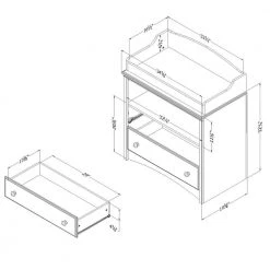 Angel 2-Drawer Espresso Changing Table by South Shore 7 Angel 2-Drawer Espresso Changing Table by South Shore -South Shore Shop espresso south shore changing tables 3559331 4f 1000