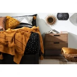 Slendel 2-Drawer Exotic Wood Nightstand 21.5 in X 15.75 in X 20 in by South Shore -South Shore Shop exotic wood south shore nightstands 12667 31 1000