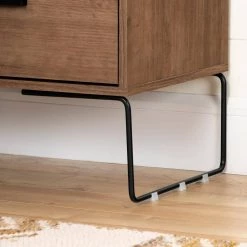 Slendel 2-Drawer Exotic Wood Nightstand 21.5 in X 15.75 in X 20 in by South Shore -South Shore Shop exotic wood south shore nightstands 12667 fa 1000