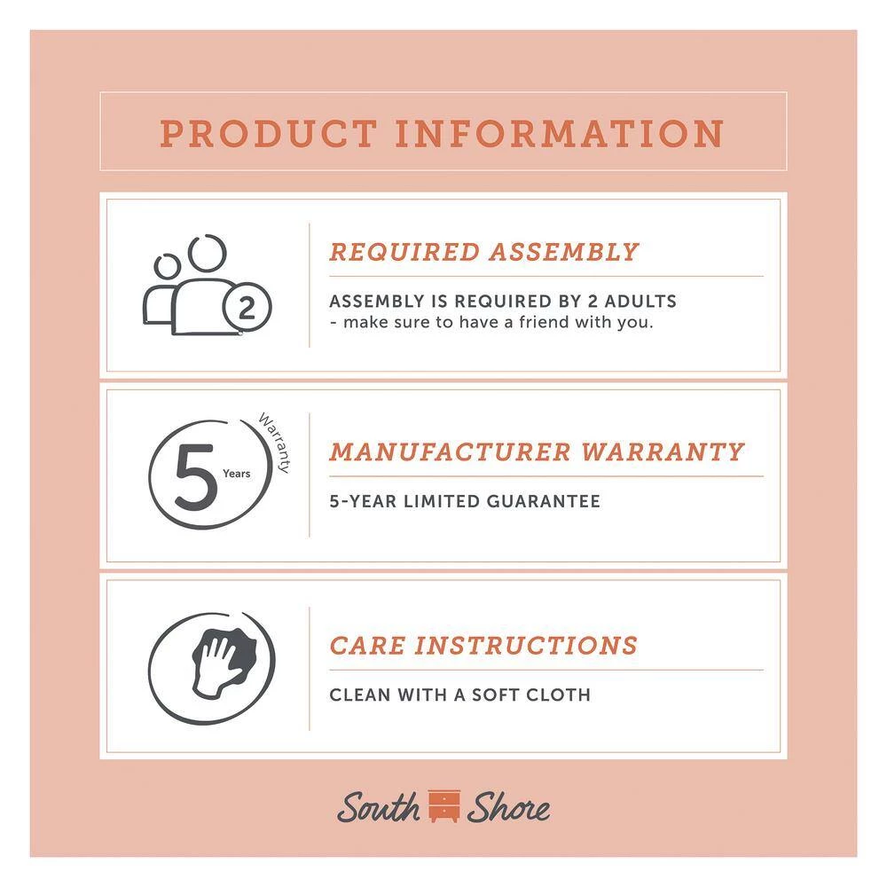 Asten Brown Fall Oak Twin Bed by South Shore 3 Asten Brown Fall Oak Twin Bed by South Shore - Image 3