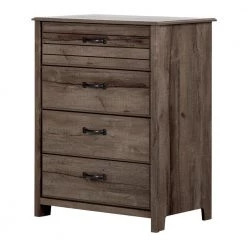 Asten 4-Drawer Fall Oak Chest 40 in. H x 31.25 in. W x 19.5 in. D by South Shore