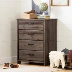 Asten 4-Drawer Fall Oak Chest 40 in. H x 31.25 in. W x 19.5 in. D by South Shore 18 Asten 4-Drawer Fall Oak Chest 40 in. H x 31.25 in. W x 19.5 in. D by South Shore -South Shore Shop fall oak south shore kids dressers 12731 fa 1000