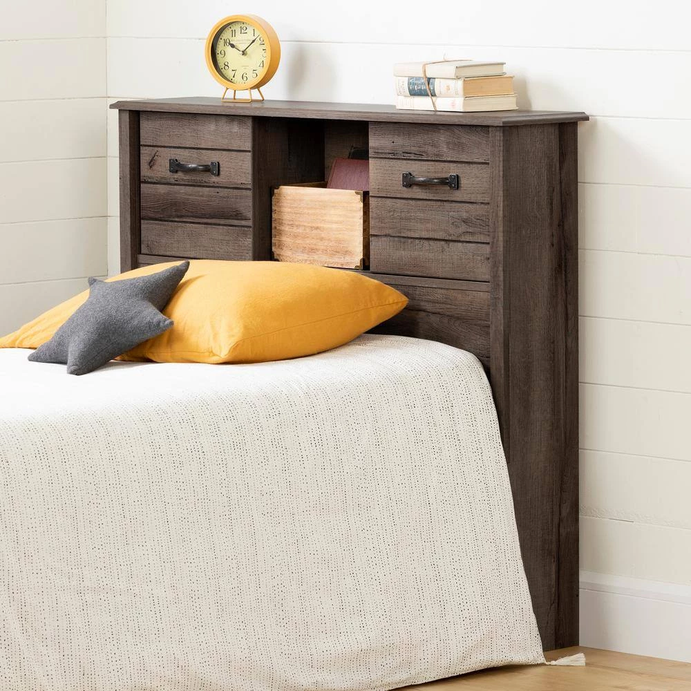 Ulysses Fall Oak Twin Headboard by South Shore 4 Ulysses Fall Oak Twin Headboard by South Shore - Image 4