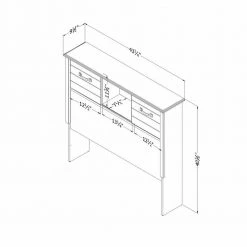 Asten Brown Fall Oak Twin Headboard by South Shore -South Shore Shop fall oak south shore kids headboards 12734 40 1000