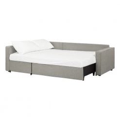 Live-it Cozy 1-Piece Gray Fog Polyester Sectional Sofa with Reversible Sleeper and Removable Cushions by South Shore -South Shore Shop gray fog south shore sectional sofas 100308 a0 1000