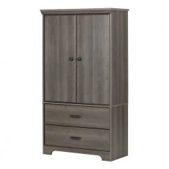 Versa Gray Maple Armoire by South Shore