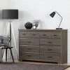 Versa 8-Drawer Gray Maple Dresser by South Shore