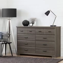 Versa 8-Drawer Gray Maple Dresser by South Shore