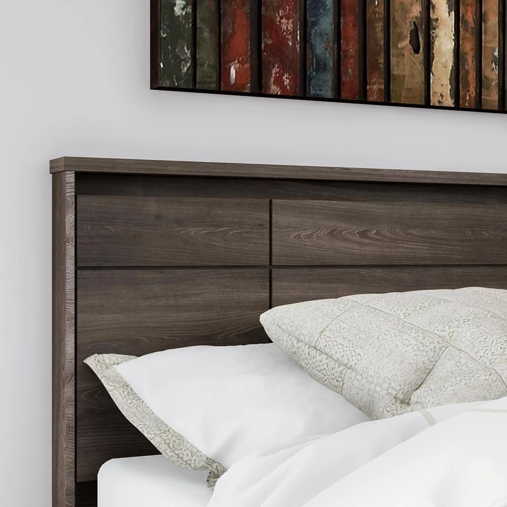 Gravity Gray Maple Queen Headboard by South Shore 5 Gravity Gray Maple Queen Headboard by South Shore - Image 5