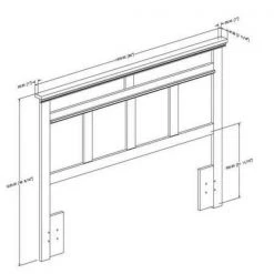 Versa Gray Maple Queen Headboard by South Shore -South Shore Shop gray maple south shore headboards 9041256 4f 1000