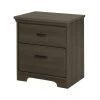 Versa 2-Drawer Gray Maple Nightstand by South Shore