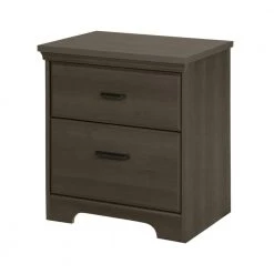 Versa 2-Drawer Gray Maple Nightstand by South Shore