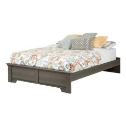Versa Queen-Size Platform Bed in Gray Maple by South Shore -South Shore Shop gray maple south shore platform beds 10631 fa 1000