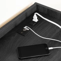 Kozack Gray Oak Accent Cabinet Credenza with 2-Drawers by South Shore -South Shore Shop gray oak south shore accent cabinets 13335 4f 1000