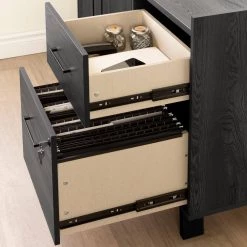 Kozack Gray Oak Accent Cabinet Credenza with 2-Drawers by South Shore -South Shore Shop gray oak south shore accent cabinets 13335 fa 1000