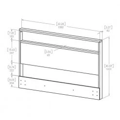 Holland Gray Oak Full/Queen Headboard by South Shore 16 Holland Gray Oak Full/Queen Headboard by South Shore -South Shore Shop gray oak south shore headboards 10399 1f 1000