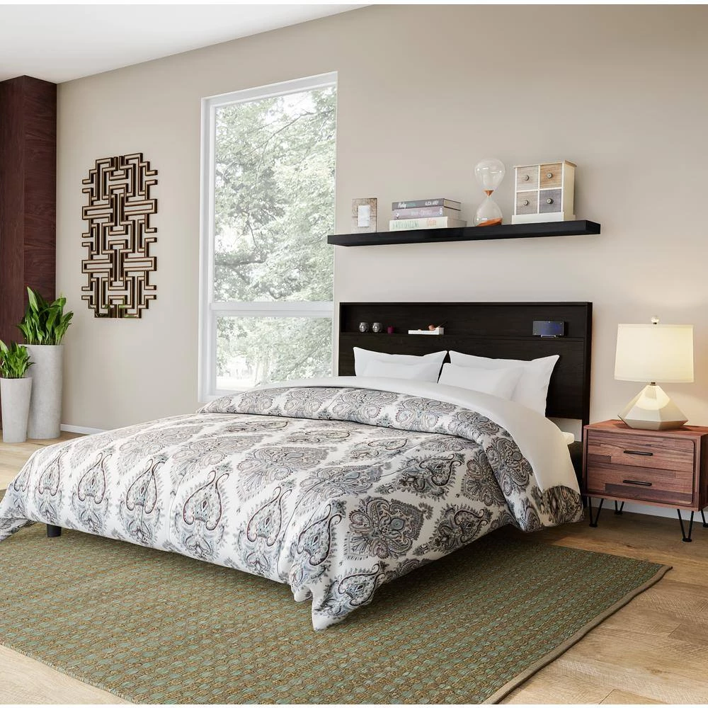 Holland Gray Oak Full/Queen Headboard by South Shore 2 Holland Gray Oak Full/Queen Headboard by South Shore - Image 2