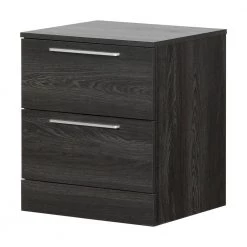 Step One Essential 2-Drawer Gray Oak Nightstand by South Shore