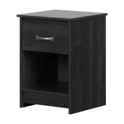 Tassio 1-Drawer Gray Oak Nightstand (17.75 in. W x 25 in. H) by South Shore