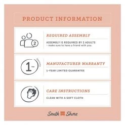 Tassio 1-Drawer Gray Oak Nightstand (17.75 in. W x 25 in. H) by South Shore -South Shore Shop gray oak south shore nightstands 12985 fa 1000